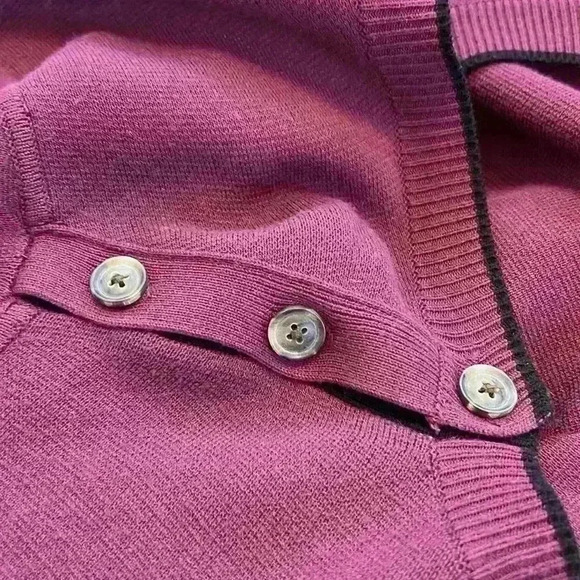 Banana Republic Sweater Dress Women’s Size L Plum Round Neck Long Sleeves - Picture 7 of 7